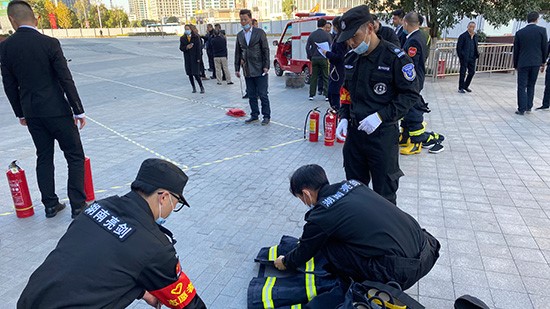 梅溪湖步步高新天地消防演練